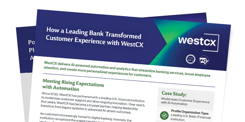 How a Leading Bank Transformed Customer Experience with WestCX